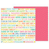 Pebbles - Sunshiny Days Collection - 12 x 12 Double Sided Paper - Summer Day