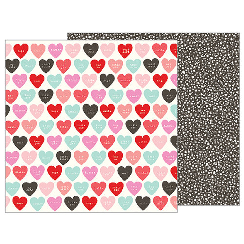 Pebbles - Forever My Always Collection - 12 x 12 Double Sided Paper - Be Still My Heart