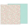 Pebbles - Forever My Always Collection - 12 x 12 Double Sided Paper - Freshly Baked