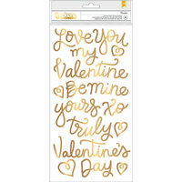 Pebbles - Forever My Always Collection - Thickers - Foam - Phrase - Gold Foil