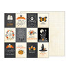 Pebbles - Midnight Haunting Collection - Halloween - 12 x 12 Double Sided Paper - Midnight Sentiments