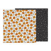 Pebbles - Midnight Haunting Collection - Halloween - 12 x 12 Double Sided Paper - Pumpkin Patch