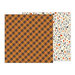Pebbles - Midnight Haunting Collection - Halloween - 12 x 12 Double Sided Paper - Autumn Plaid