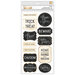 Pebbles - Midnight Haunting Collection - Halloween - Thickers - Phrase - Chipboard - Gold Foil