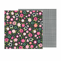 Pebbles - Girl Squad Collection - 12 x 12 Double Sided Paper - Go Girl