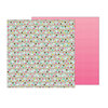 Pebbles - Girl Squad Collection - 12 x 12 Double Sided Paper - Cool Treat