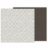 Pebbles - Heart of Home Collection - 12 x 12 Double Sided Paper - Antique Tile