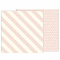 Pebbles - Heart of Home Collection - 12 x 12 Double Sided Paper - Blushing