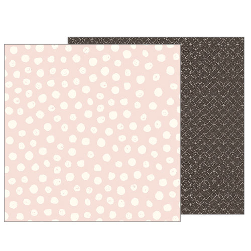 Pebbles - Heart of Home Collection - 12 x 12 Double Sided Paper - Painted Dots