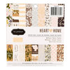 Pebbles - Heart of Home Collection - 6 x 6 Paper Pad with Foil Accents