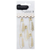 Pebbles - Patio Party Collection - Gold Safety Pins