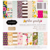 Pebbles - Patio Party Collection - 6 x 6 Paper Pad with Foil Accents
