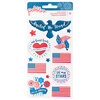 Pebbles - Land That I Love Collection - Puffy Stickers with Embossed Accents