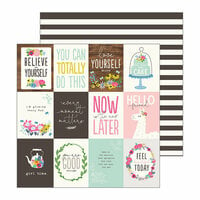 Pebbles - My Bright Life Collection - 12 x 12 Double Sided Paper - Bright Life