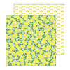 Pebbles - My Bright Life Collection - 12 x 12 Double Sided Paper - Lemons