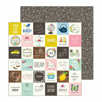 Pebbles - My Bright Life Collection - 12 x 12 Double Sided Paper - Little Thoughts