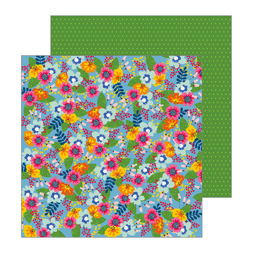 Pebbles - My Bright Life Collection - 12 x 12 Double Sided Paper - Fresh Picked