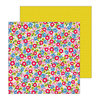 Pebbles - My Bright Life Collection - 12 x 12 Double Sided Paper - Field of Flowers