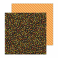 Pebbles - Spooky Boo Collection - Halloween - 12 x 12 Double Sided Paper - Sweet Tooth