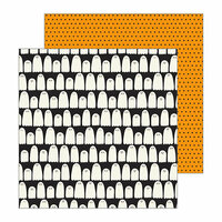 Pebbles - Spooky Boo Collection - Halloween - 12 x 12 Double Sided Paper - Boo