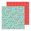 Pebbles - Cozy and Bright Collection - Christmas - 12 x 12 Double Sided Paper - Santa Land