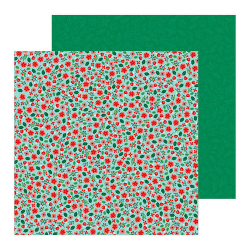 Pebbles - Cozy and Bright Collection - Christmas - 12 x 12 Double Sided Paper - Christmas Magic