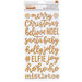Pebbles - Cozy and Bright Collection - Christmas - Thickers - Printed Chipboard - Words