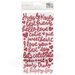 Pebbles - Loves Me Collection - Thickers - Foam - Phrase - Red Glitter