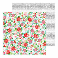Pebbles - Loves Me Collection - 12 x 12 Double Sided Paper - Bouquet of Love