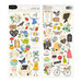 Pebbles - Along The Way Collection - Cardstock Stickers with Foil Accents