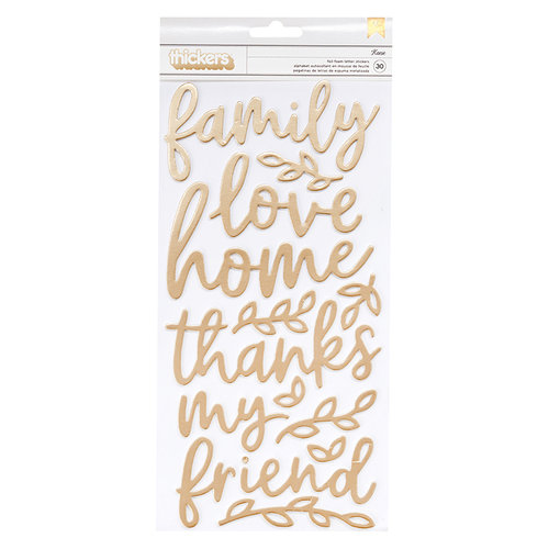 Jen Hadfield - Along The Way Collection - Thickers - Foam - Phrase - Gold Foil