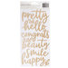 Jen Hadfield - Along The Way Collection - Thickers - Foam - Phrase - Gold Foil