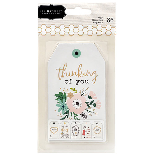 Pebbles - Along The Way Collection - Tag Pad with Foil Accents