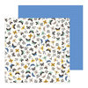 Pebbles - Along The Way Collection - 12 x 12 Double Sided Paper - Flutter