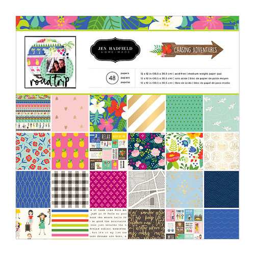 Jen Hadfield - Chasing Adventure Collection - 12 x 12 Paper Pad with Foil Accents