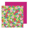 Pebbles - Chasing Adventure Collection - 12 x 12 Double Sided Paper - Wild Flowers