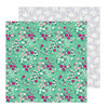 Pebbles - Chasing Adventure Collection - 12 x 12 Double Sided Paper - Cherry Blossoms