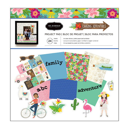 Pebbles - Chasing Adventure Collection - 12 x 12 Project Pad