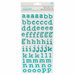 Pebbles - Oh Summertime Collection - Thickers - Foam - Teal Glitter - Alpha