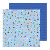 Pebbles - Oh Summertime Collection - 12 x 12 Double Sided Paper - Taking A Dip