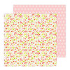 Pebbles - Oh Summertime Collection - 12 x 12 Double Sided Paper - Blossoms