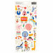 Pebbles - Big Top Dreams Collection - Stickers with Foil Accents