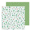 Pebbles - Merry Little Christmas Collection - 12 x 12 Double Sided Paper - Snow Day