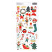 Pebbles - Merry Little Christmas Collection - Stickers with Foil Accents