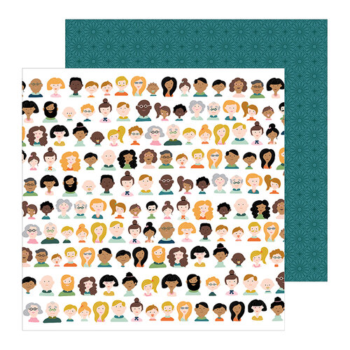 Pebbles - This Is Family Collection - 12 x 12 Double Sided Paper - We Are Family