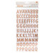 Jen Hadfield - This Is Family Collection - Thickers - Alphabet - Puffy - Copper Foil