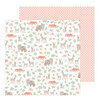 Pebbles - Peek-A-Boo You Collection - 12 x 12 Double Sided Paper - Girl - Woodland Adventure