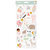Pebbles - Peek-A-Boo You Collection -Stickers - 6 x 12 - Sticker Sheet - Girl