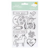 Pebbles - Peek-A-Boo You Collection - Clear Acrylic Stamps - Girl