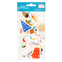 Pebbles - Happy Cake Day Collection - Ephemera - Icon with Foil Accents